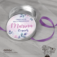 Latinha Personalizada Floral - 00504 - comprar online