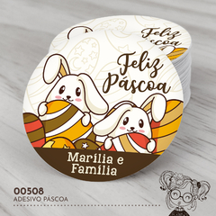 Adesivo Personalizado Páscoa - 00508