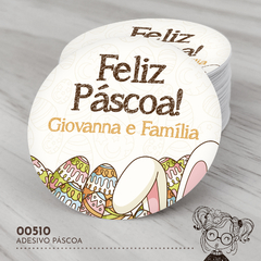 Adesivo Personalizado Páscoa - 00510