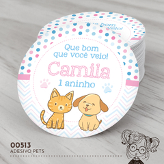 Adesivo Personalizado Pets - 00513