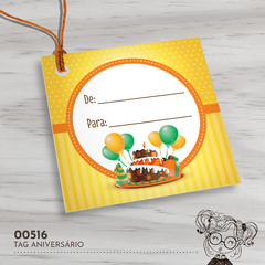Tag Personalizada Aniversário De Para - 00516 - comprar online