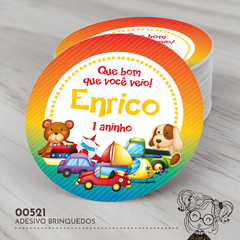 Adesivo Personalizado Brinquedos - 00521