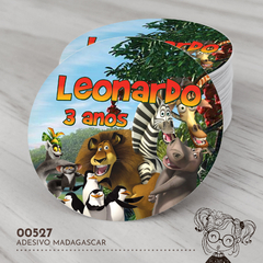 Adesivo Personalizado Madagascar - 00527