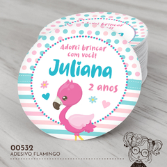 Adesivo Personalizado Flamingo - 00532