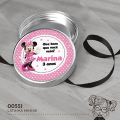 Latinha Personalizada Minnie Rosa - 00551 - comprar online