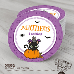 Adesivo Personalizado Halloween - 00552