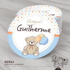 Adesivo Personalizado Ursinho - 00554