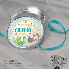 Latinha Personalizada Lhama - 00558 - comprar online