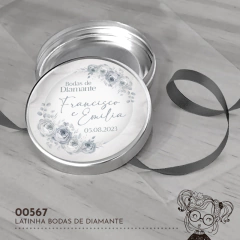 Latinha Personalizada Bodas de Diamante - 00567 - comprar online