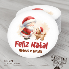 Adesivo Personalizado Natal - 00571