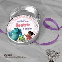 Latinha Personalizada Monstros S.A. - 00581 - comprar online