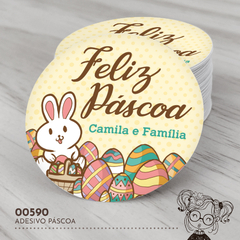 Adesivo Personalizado Páscoa - 00590