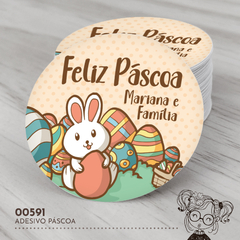 Adesivo Personalizado Páscoa - 00591