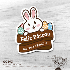 Adesivo Personalizado Páscoa - 00593