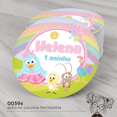 Adesivo Personalizado Galinha Pintadinha - 00594