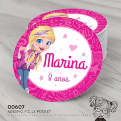 Adesivo Personalizado Polly Pocket - 00607