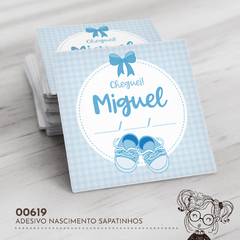 Adesivo Personalizado Nascimento Sapatinhos - 00619 - comprar online