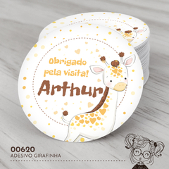 Adesivo Personalizado Girafinha - 00620