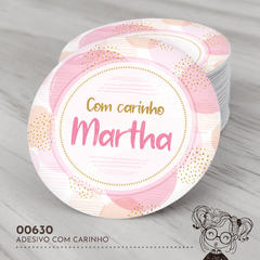 Adesivo Personalizado Com Carinho - 00630