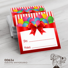 Adesivo Personalizado Aniversário De Para - 00634