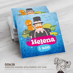 Adesivo Personalizado Mundo Bita Fundo do Mar - 00638 - comprar online