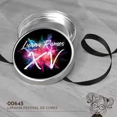 Latinha Personalizada Festival de Cores - 00645 - comprar online
