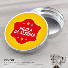Latinha Personalizada Pílulas da Alegria - 00650