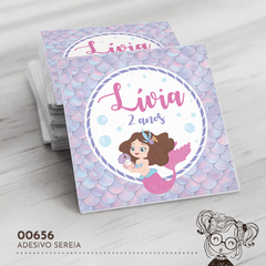 Adesivo Personalizado Sereia - 00656 - comprar online