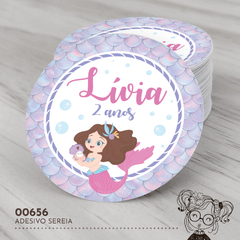 Adesivo Personalizado Sereia - 00656