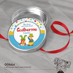Latinha Personalizada Palhacinhos - 00664 - comprar online