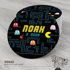 Adesivo Personalizado Pac Man - 00665