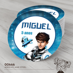 Adesivo Personalizado Max Steel - 00666