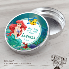 Latinha Personalizada Pequena Sereia - 00667