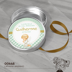 Latinha Personalizada Batizado Anjinho - 00668 - comprar online