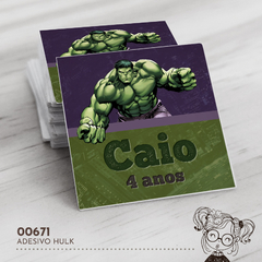 Adesivo Personalizado Hulk - 00671 - comprar online