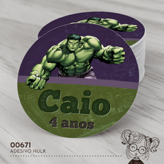 Adesivo Personalizado Hulk - 00671