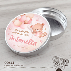Latinha Personalizada Ursinha - 00673