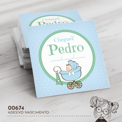 Adesivo Personalizado Nascimento Carrinho - 00674 - comprar online