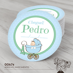 Adesivo Personalizado Nascimento Carrinho - 00674
