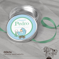 Latinha Personalizada Nascimento Carrinho - 00674 - comprar online