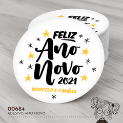 Adesivo Personalizado Ano Novo - 00684
