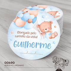 Adesivo Personalizado Ursinho - 00690