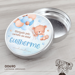 Latinha Personalizada Ursinho - 00690