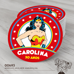 Adesivo Personalizado Mulher Maravilha - 00693