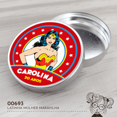 Latinha Personalizada Mulher Maravilha - 00693
