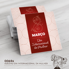 Adesivo Personalizado Dia Internacional da Mulher - 00694 - comprar online