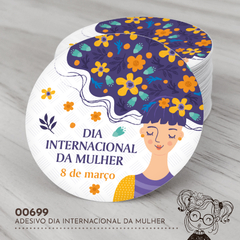 Adesivo Personalizado Dia Internacional da Mulher - 00699