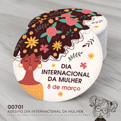 Adesivo Personalizado Dia Internacional da Mulher - 00701