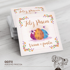 Adesivo Personalizado Páscoa - 00711