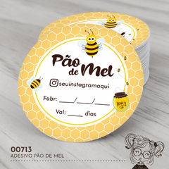 Adesivo Personalizado Pão de Mel - 00713